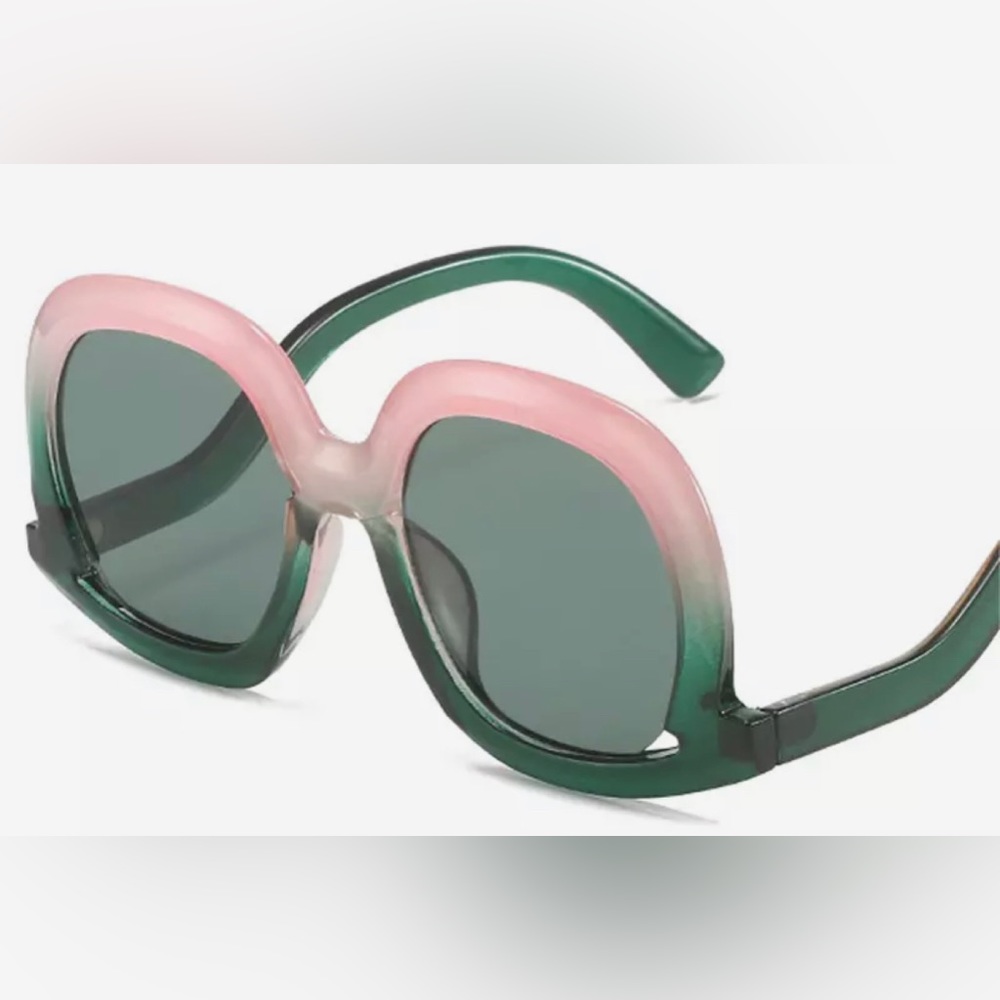 Pink and Green Sunglasses